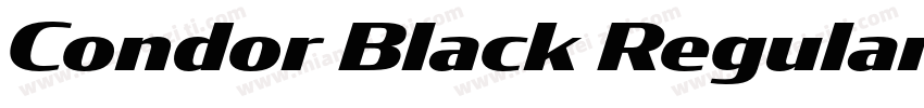 Condor Black Regular字体转换